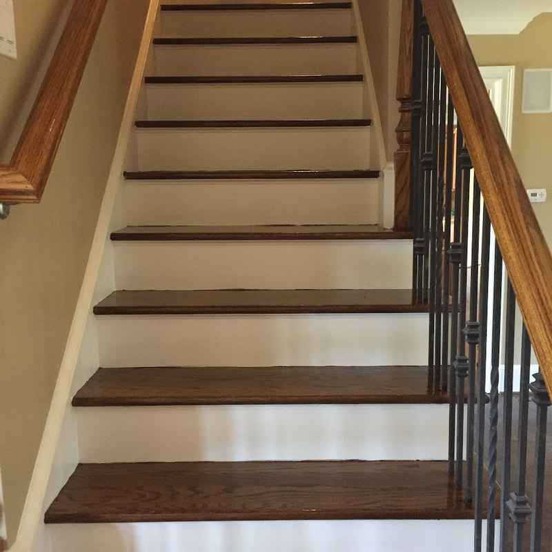 refinishing the staircase