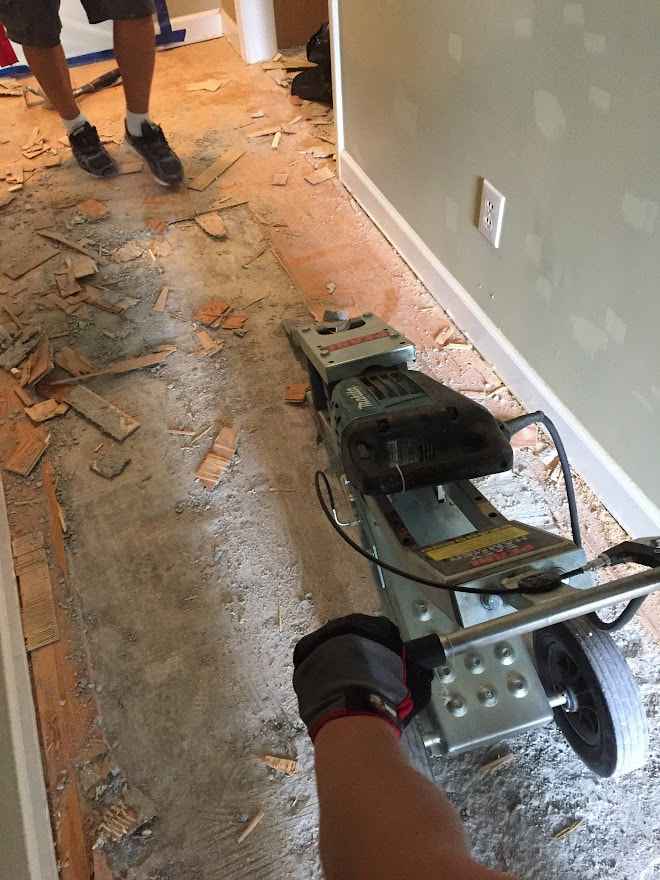 removing old flooring