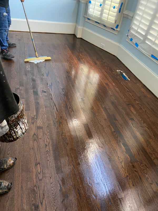 Hardwood floor staining Suwanee GA